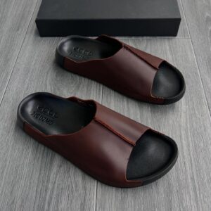 RF-Sandal-VO115-02 en Cuir Marron Homme