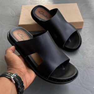 RF-Sandal-Sendo.01en Cuir Noir Homme