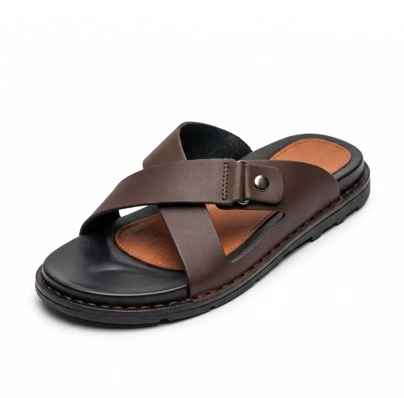 RF-Sandal-Clark.02 en Cuir Marron Homme 1 - Zonama.sn RF-Sandal-Clark.02 en Cuir Marron Homme